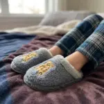 נעלי בית ללוש TEDDY BEAR כבש אפור פריט 12090